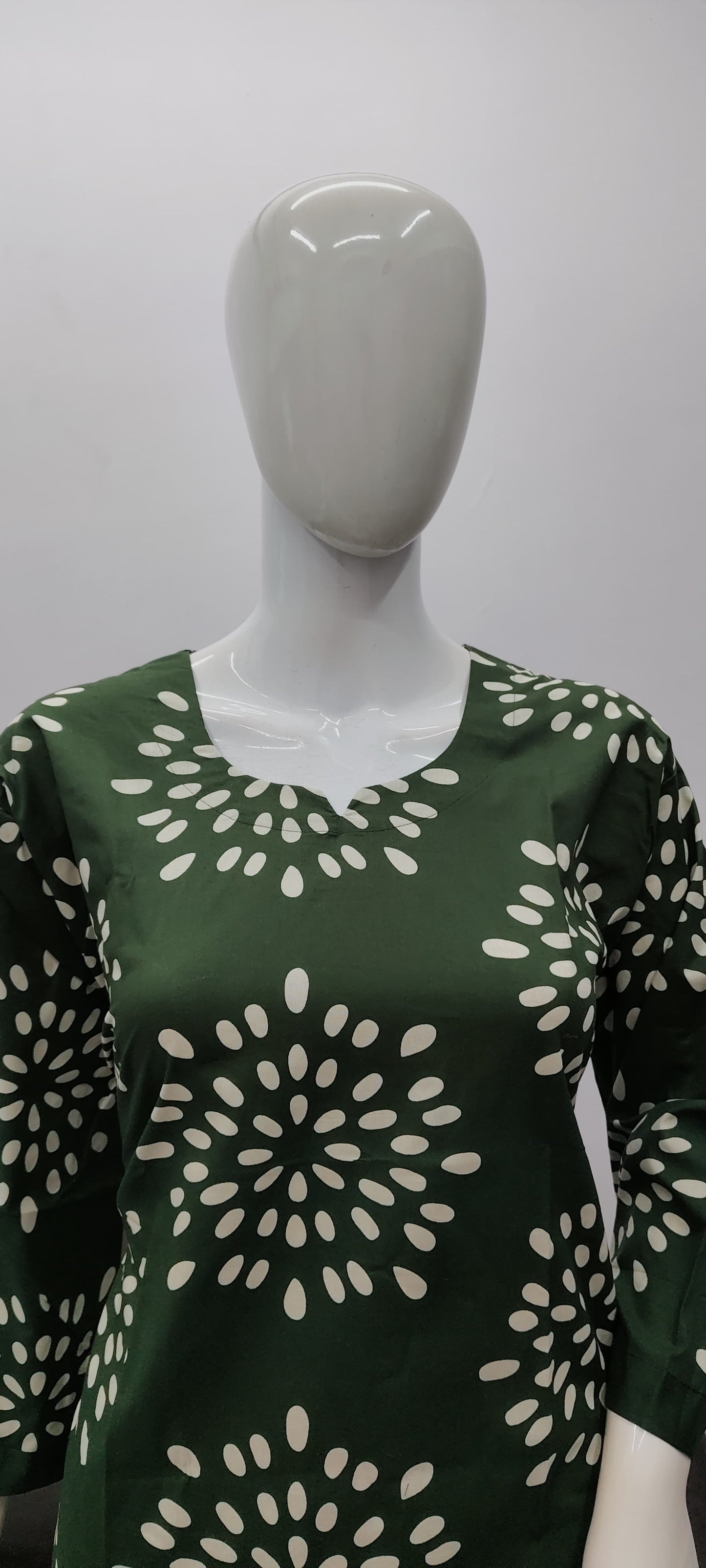 Green cotton cord suits