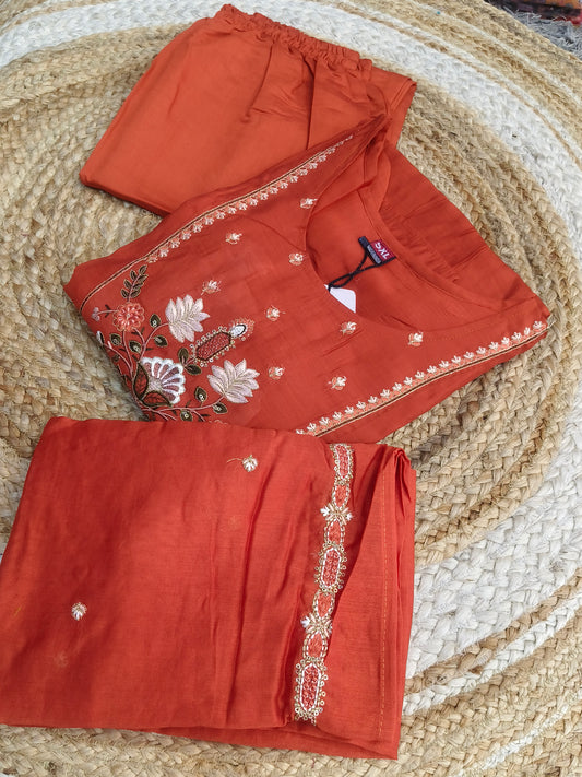 Rustic Orange designer Aline suit