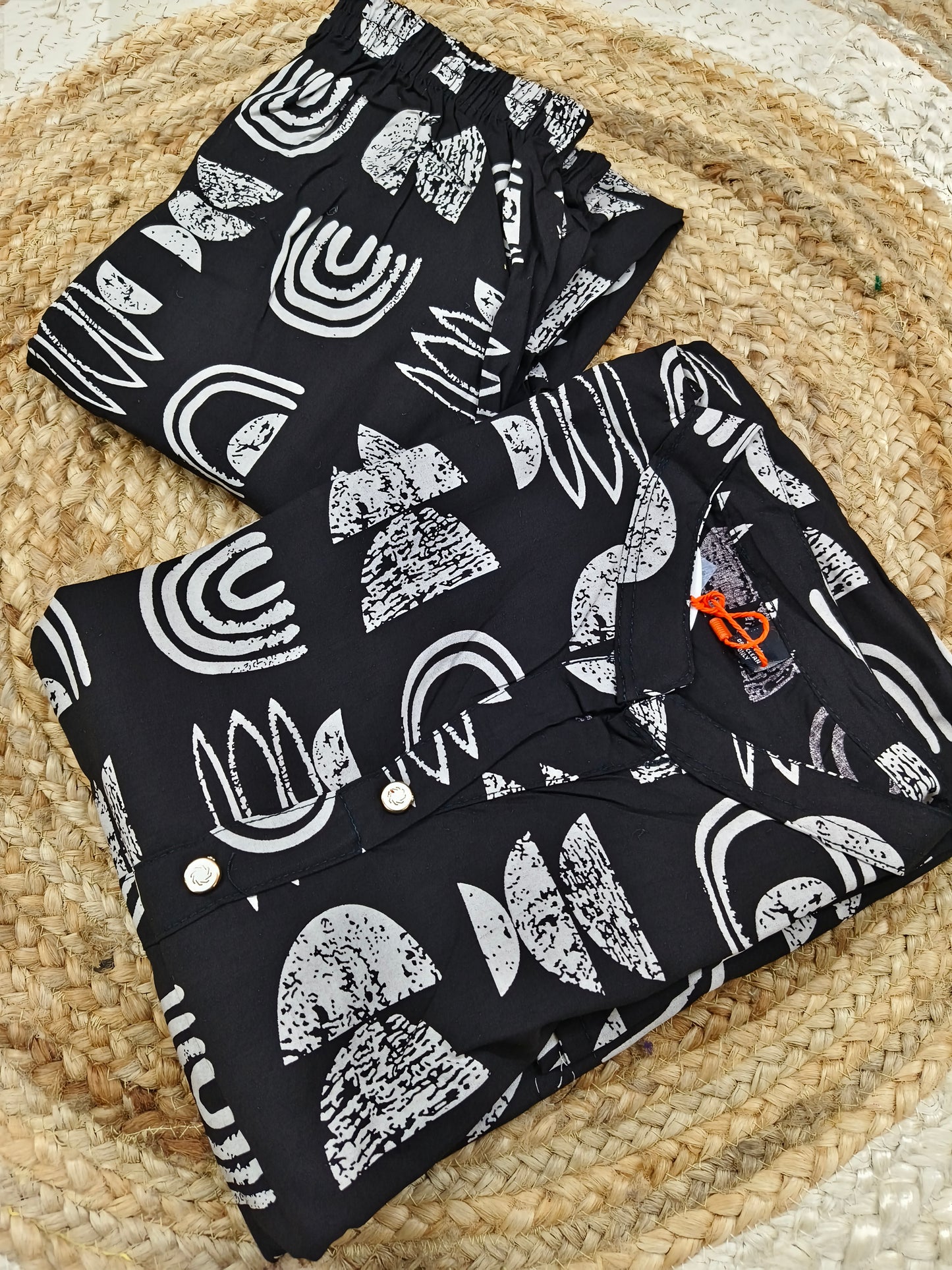 Black Premium Printed Co-Ord Set