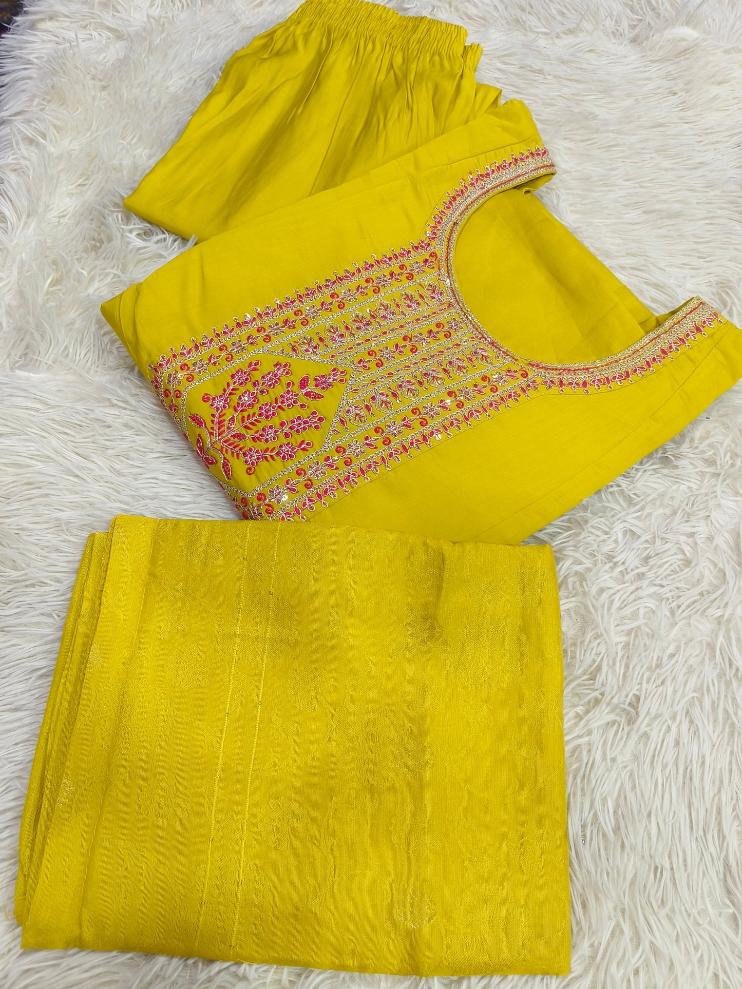 Yellow designer anarkali suit