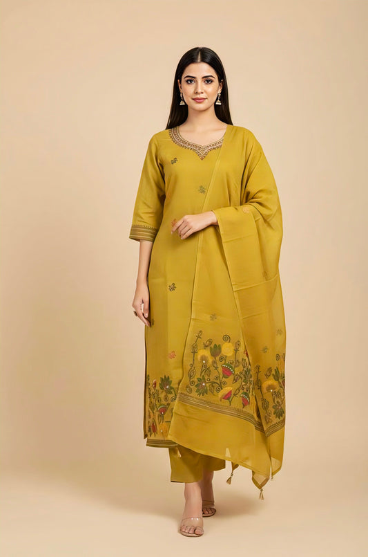 Yellow designer suits