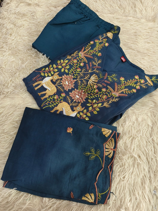 Teal Blue Eelgent Aline designer suits