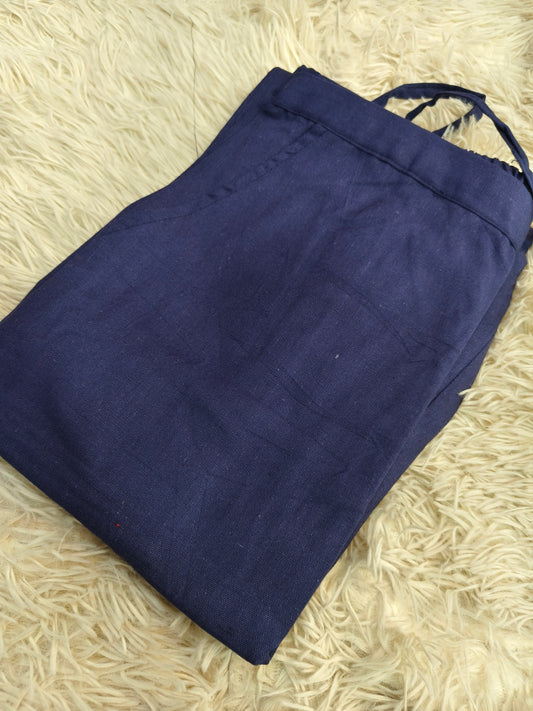 Navy Blue Cotton Pant