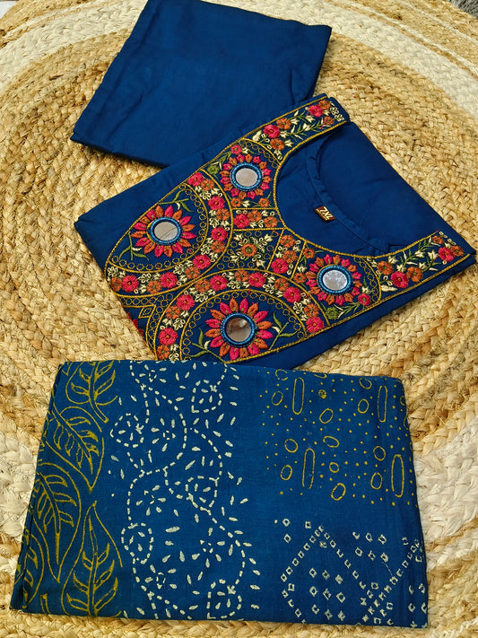 Peacock Blue pure cotton suits