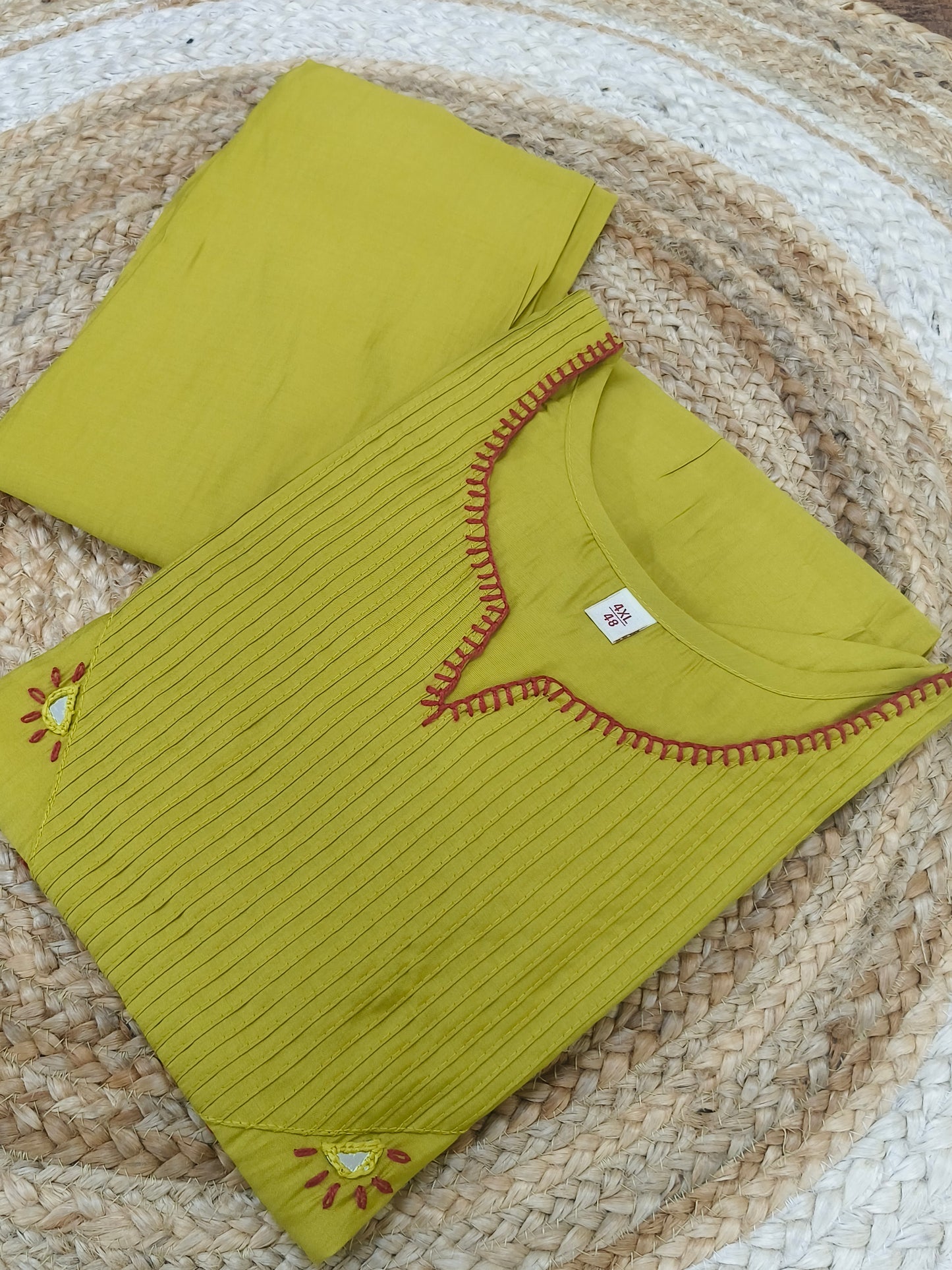 Neon green cotton cord sets