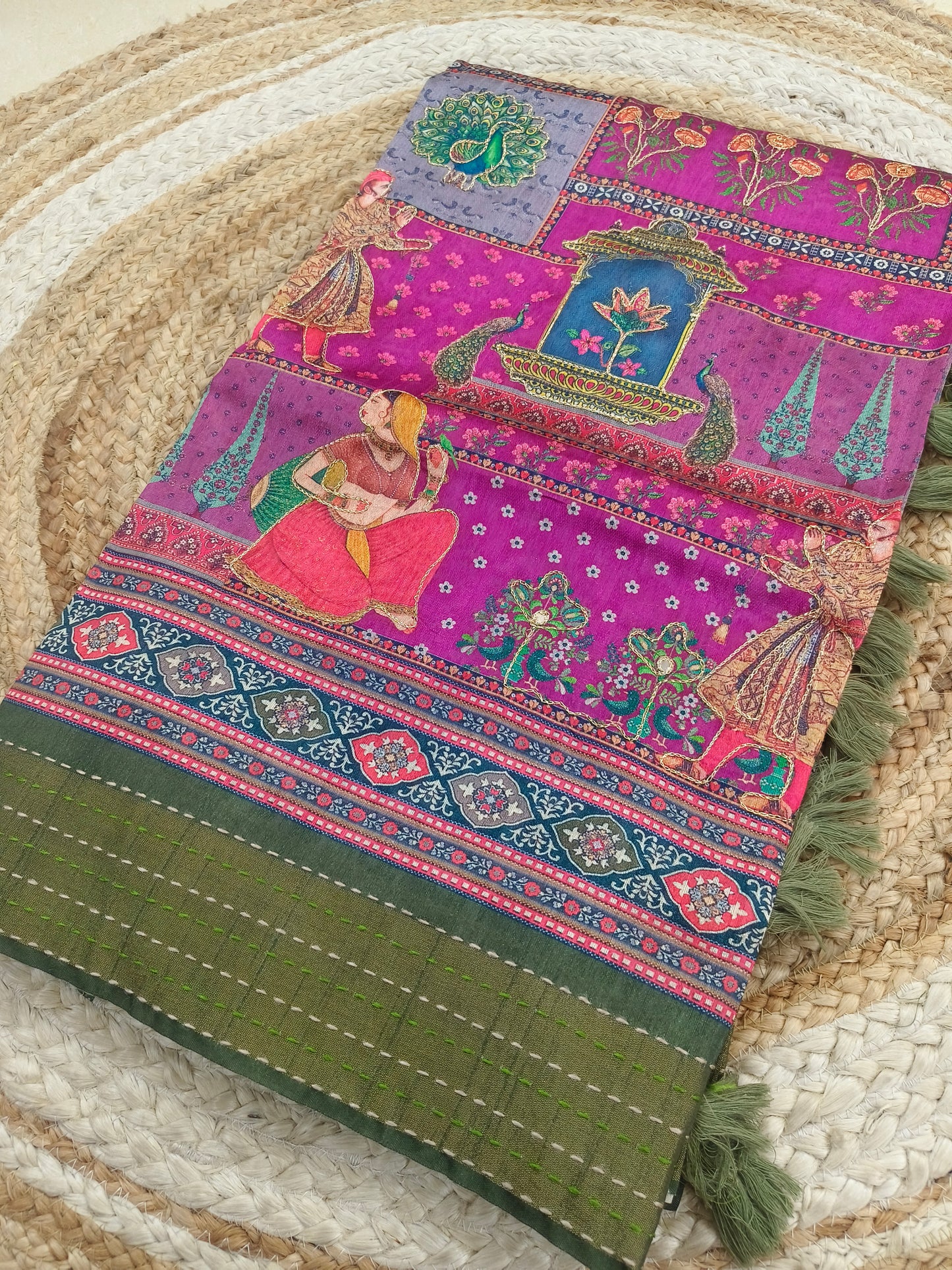 Green Heritage Silk saree