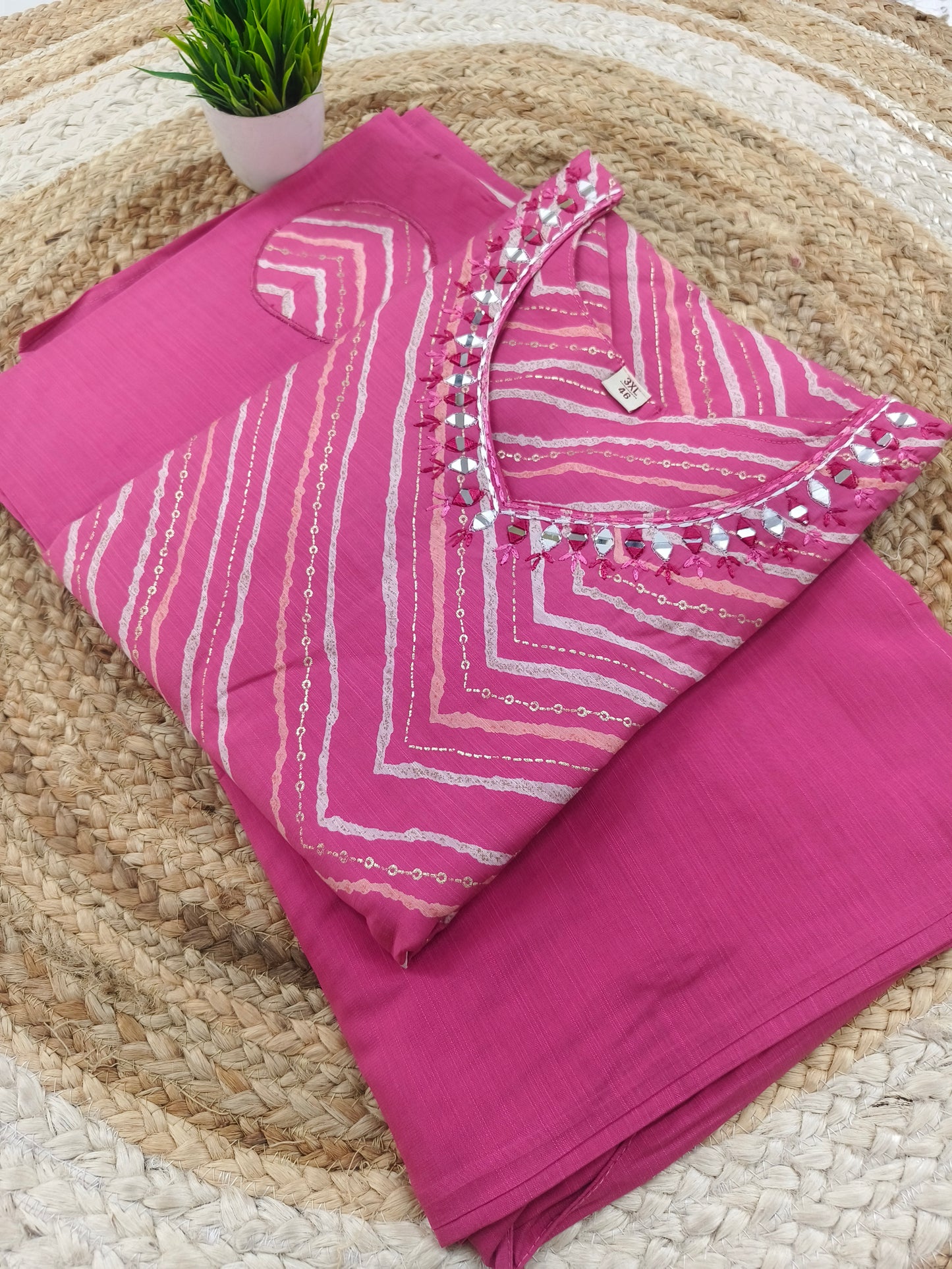Pink designer salwar suites