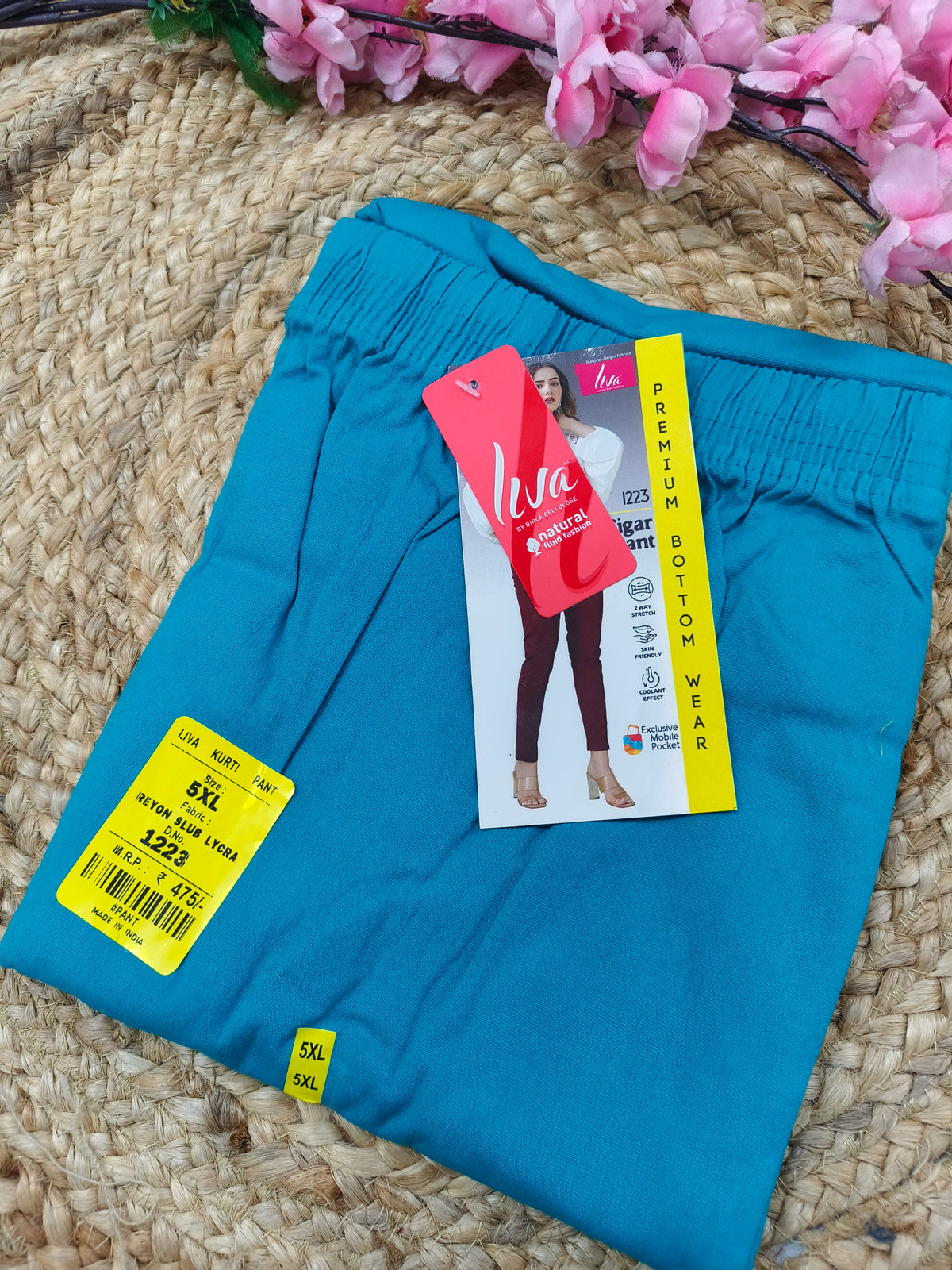 Rama Blue lycra strechable pants