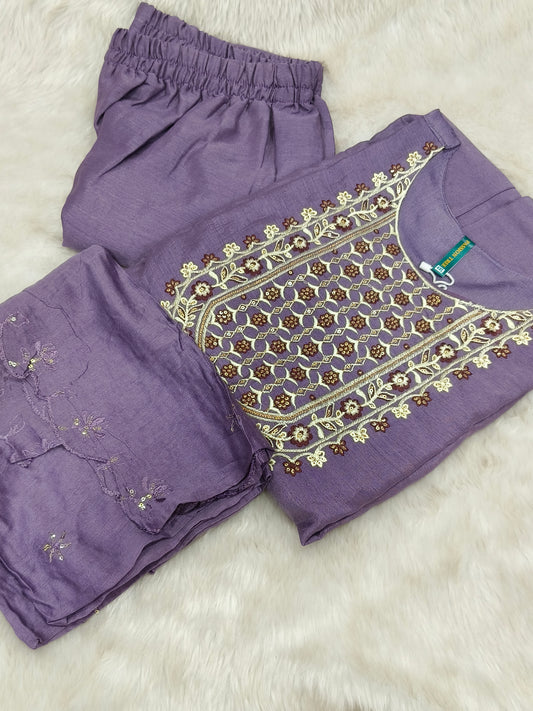 Lavender designer Anarkali dress