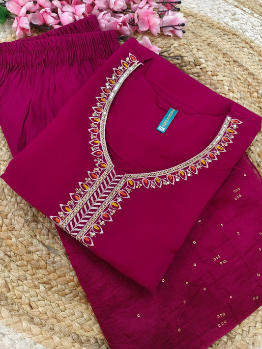 Wine  Elegant designer suit