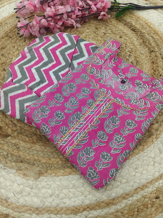 Pink dress Top & Bottom (L)