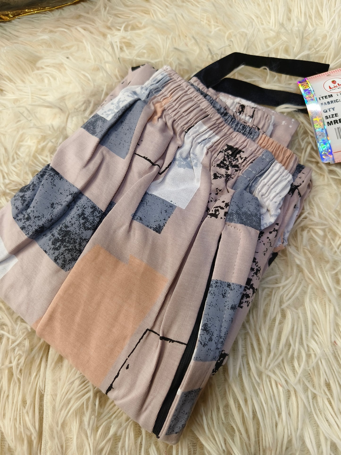 Multi colour night pant 5XL