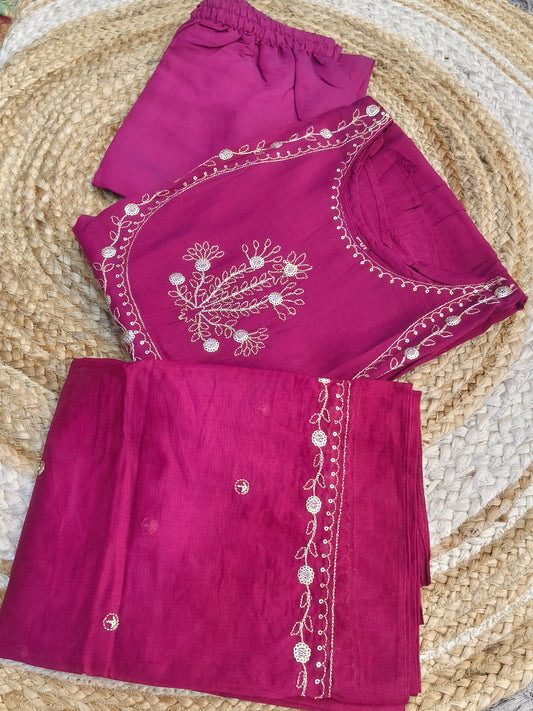 Megenth Pink designer Aline suit