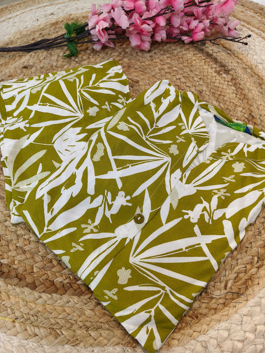 Green Elegant Rayon cord set