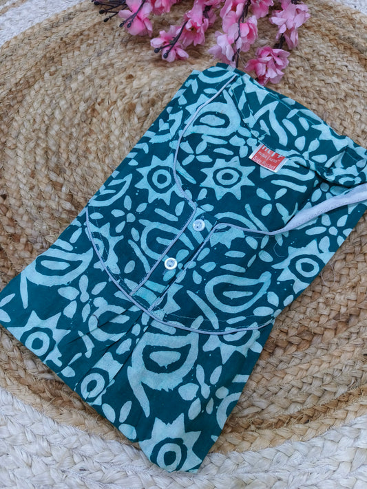 Blue pure cotton Nighty