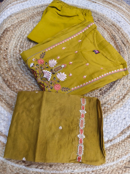 Mustard designer Aline suit