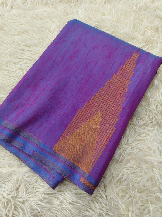 Purple soft silk Saree