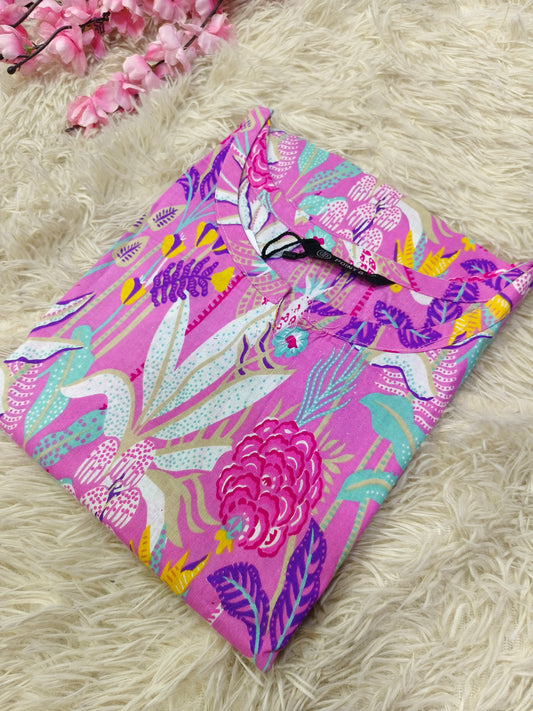 Light Pink Pure cotton Nighty