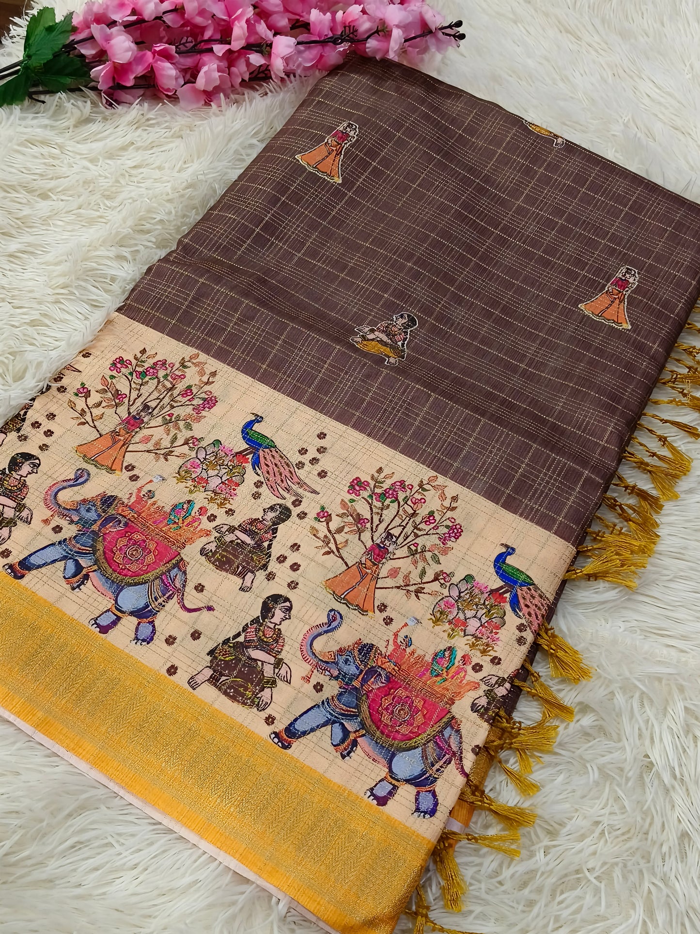 Trading Kota silk saree