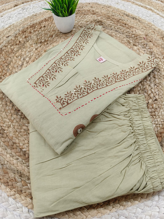 Cream  Premium  Co-Ord Set