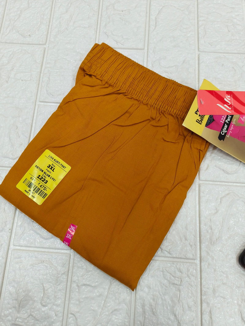 Mustard yellow Lycra strechable pants