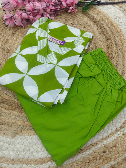 Green cord set Top & Bottom (L)