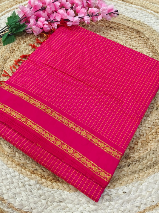 Pink Vintage Arani silk saree