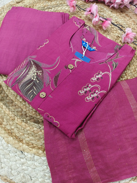Pink Elegant Vatican silk Dress