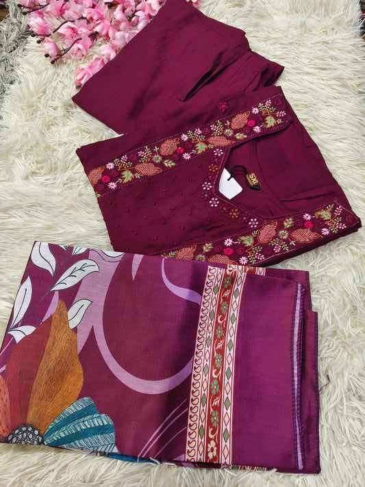 Wine Elegant Aline designer suits