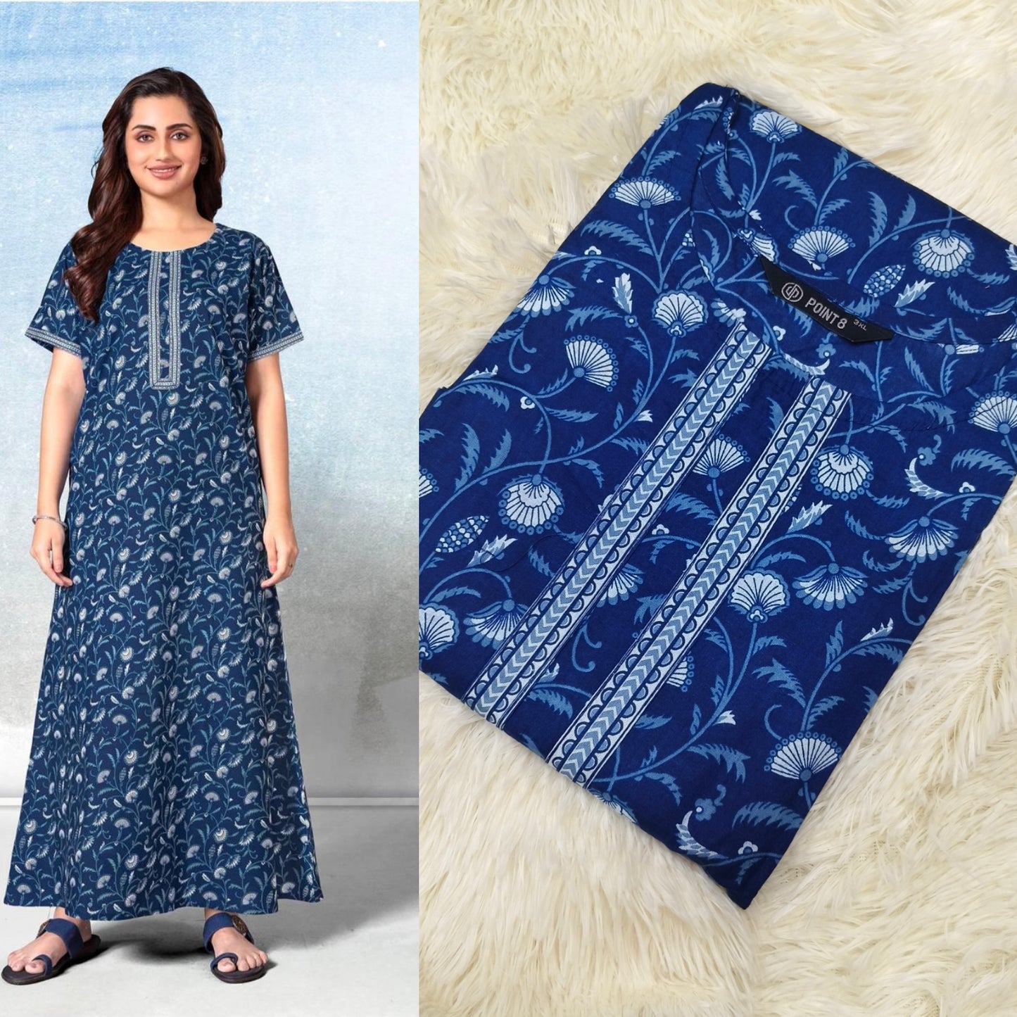 Pure cotton Nighty