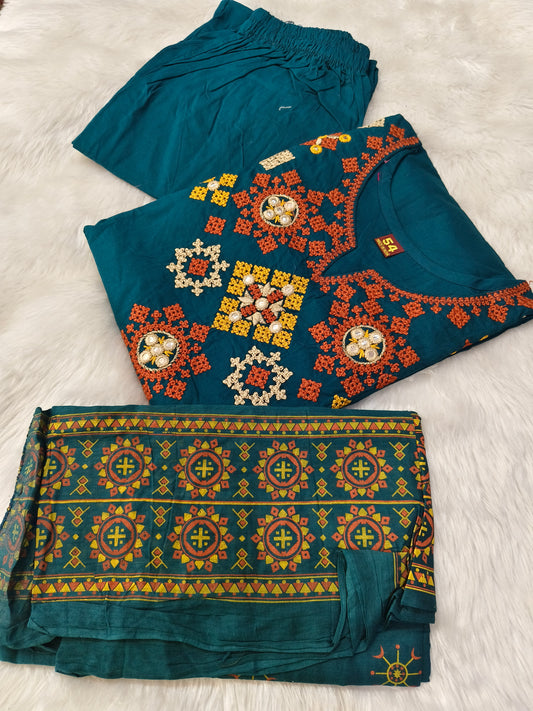 Rama Blue pure cotton suits