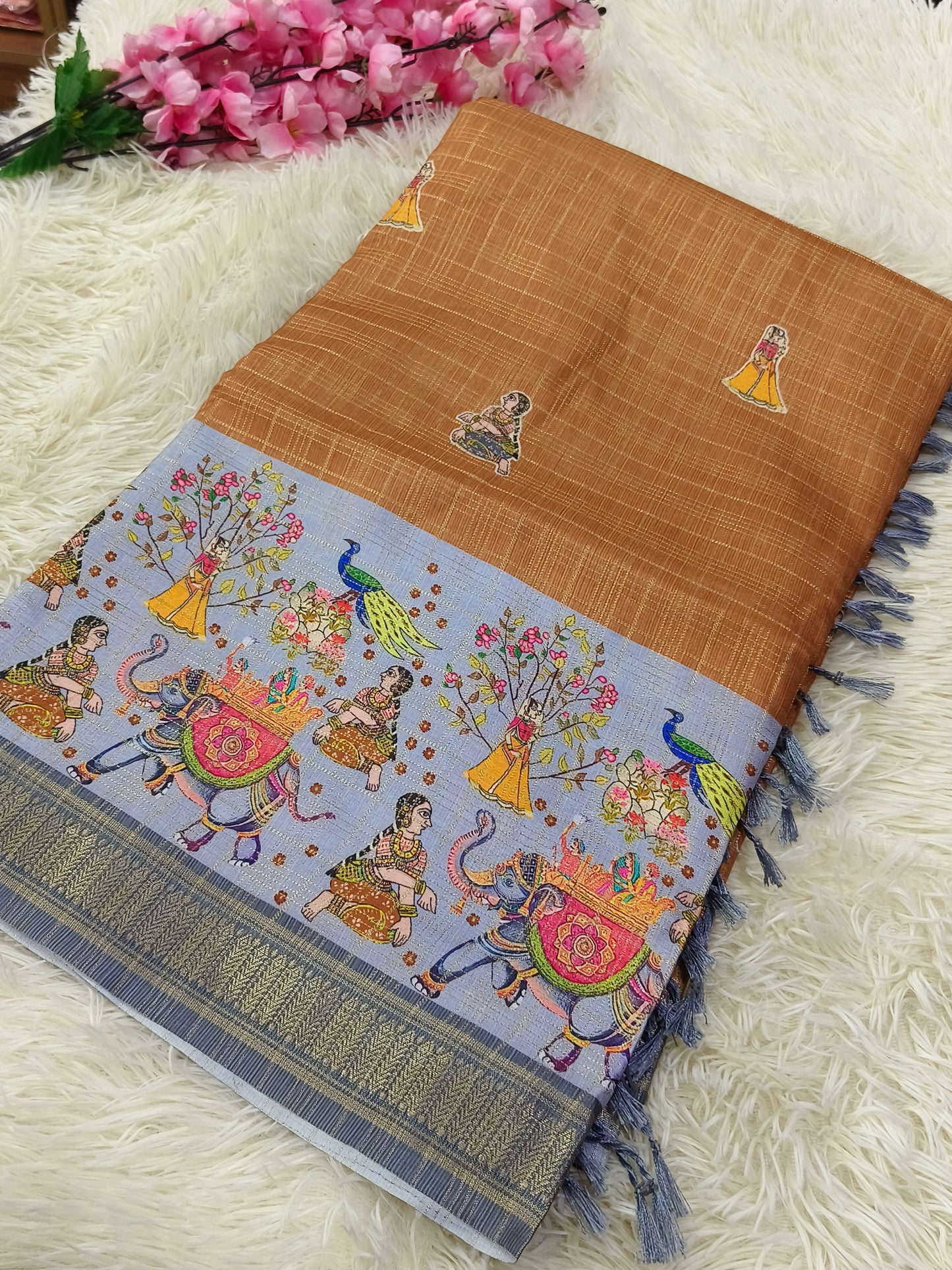 Trading Kota silk saree