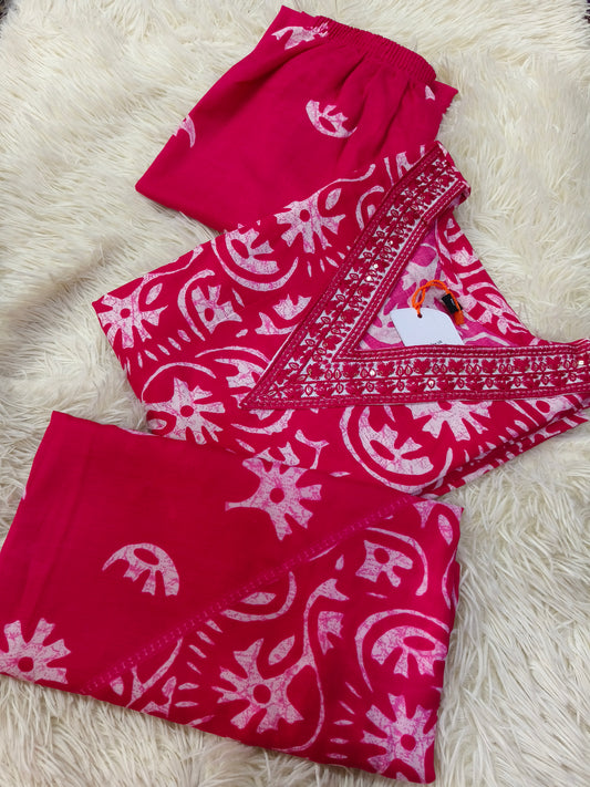 Rani pink sets with duppata