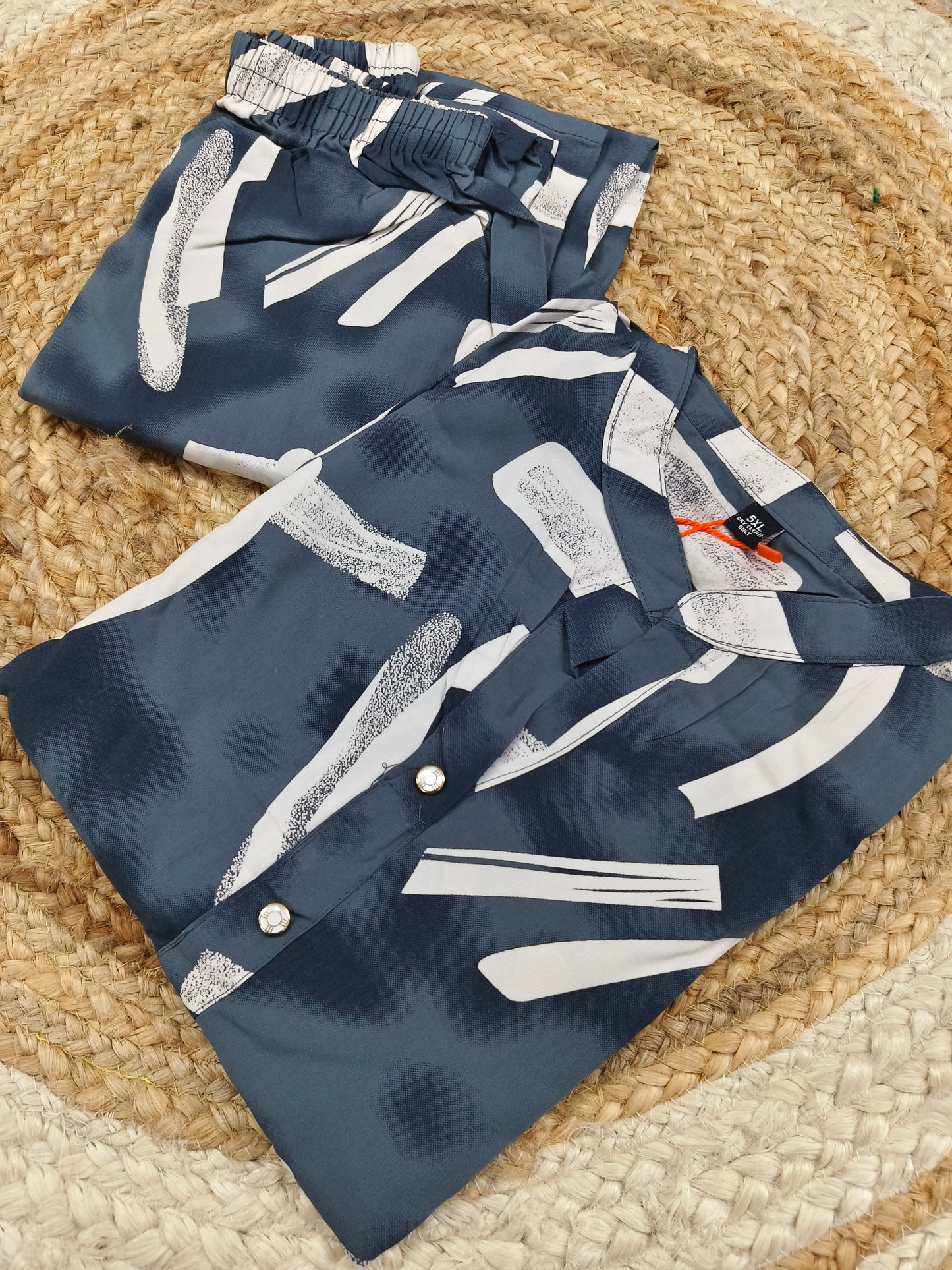 Gray Premium Printed Co-Ord Set