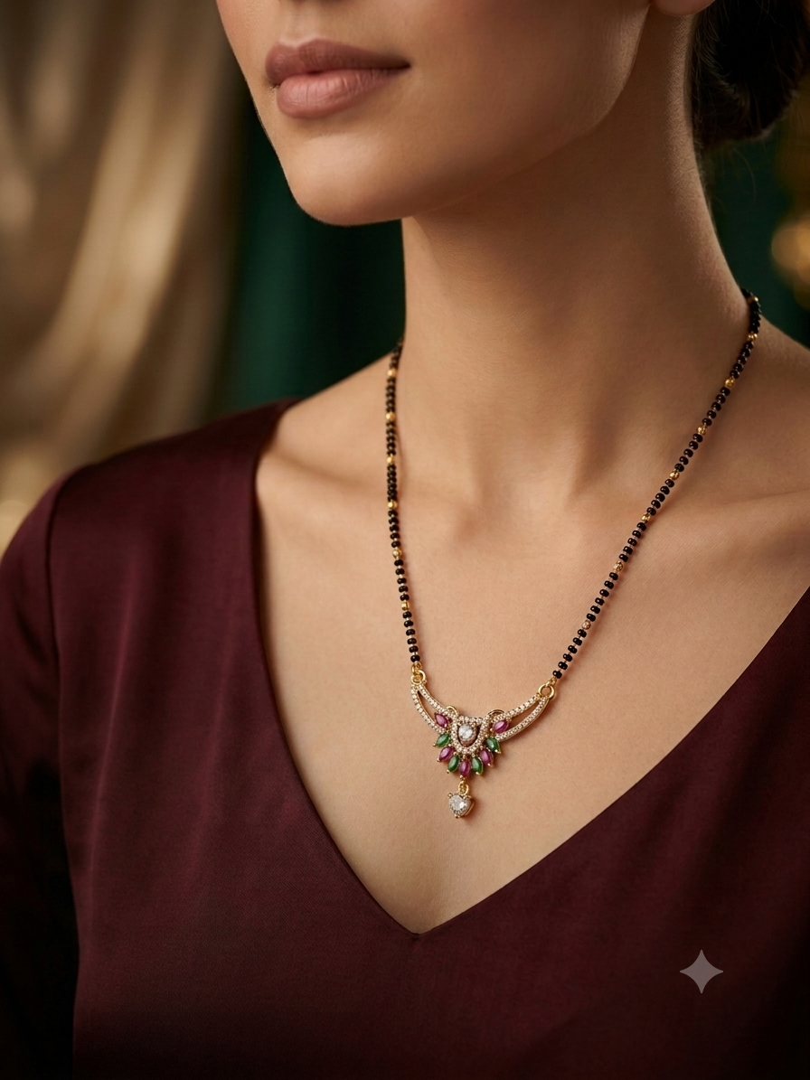 Floral ARC Mangalsutra Chain