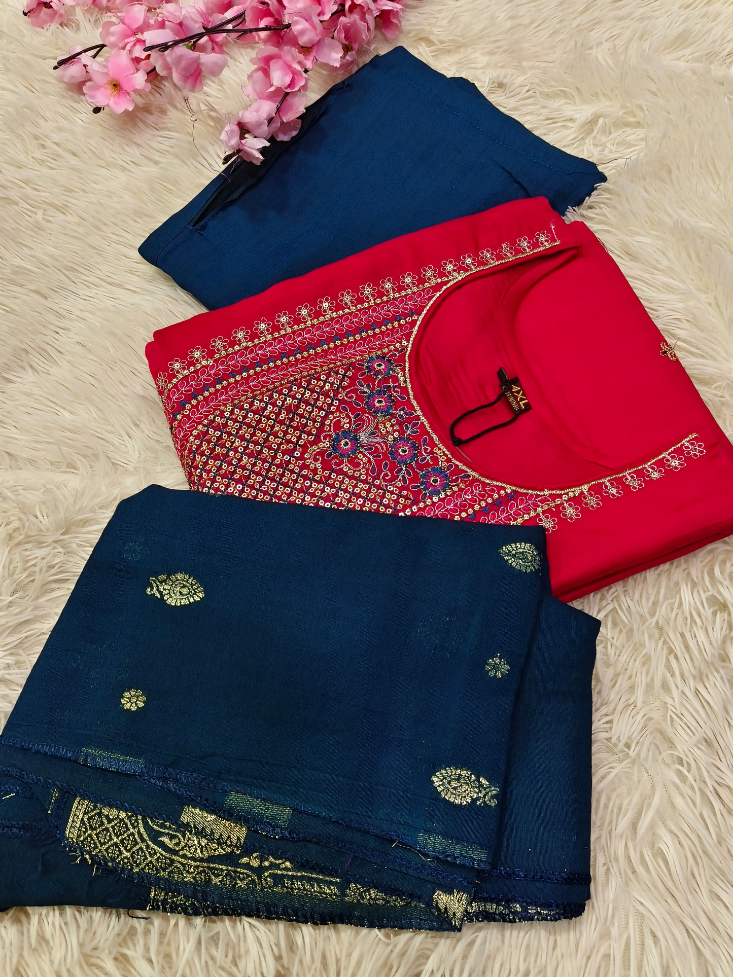 Pink With Blue Eelgent designer suits