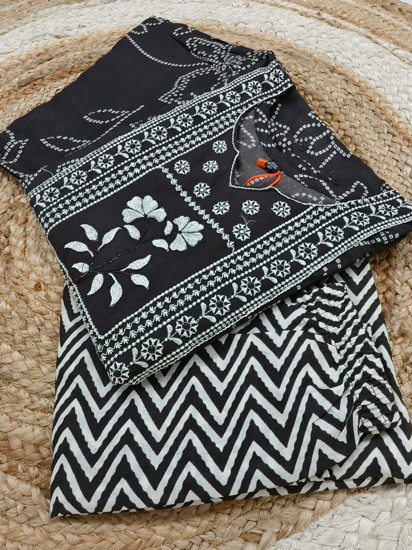 Black  cotton sets with duppata