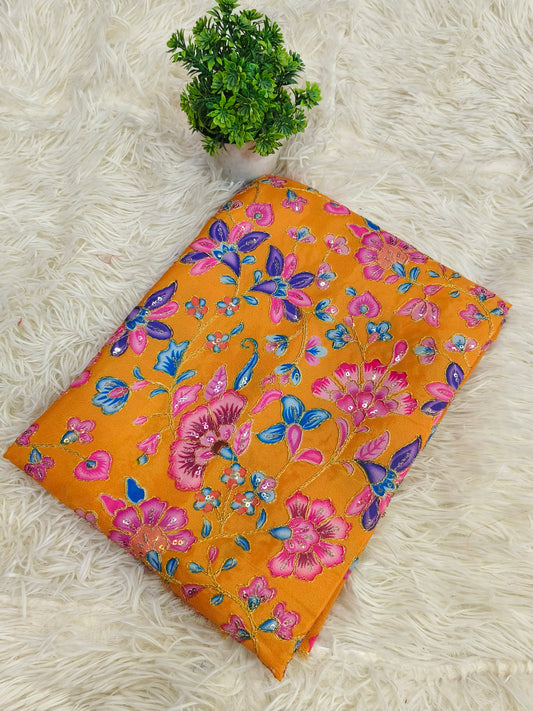 Yellow Silk blouse piece