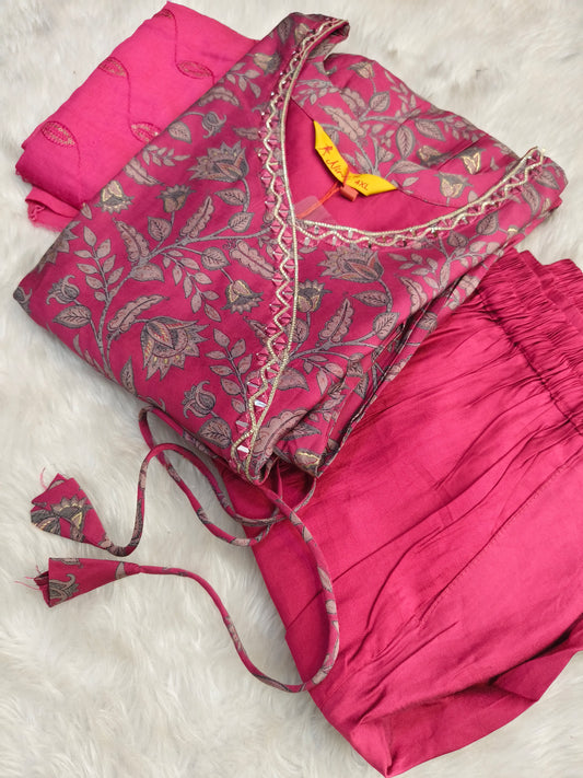 Pink Anarkali  sets