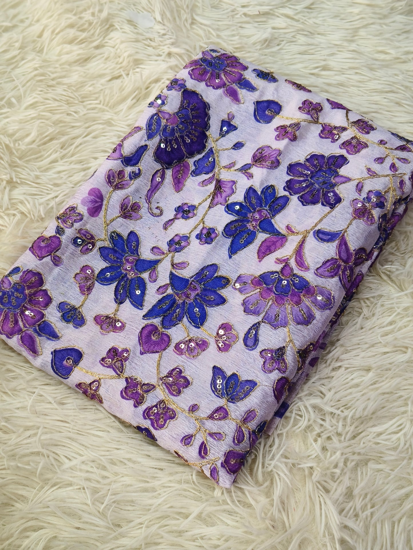 Light Lavender Silk blouse piece