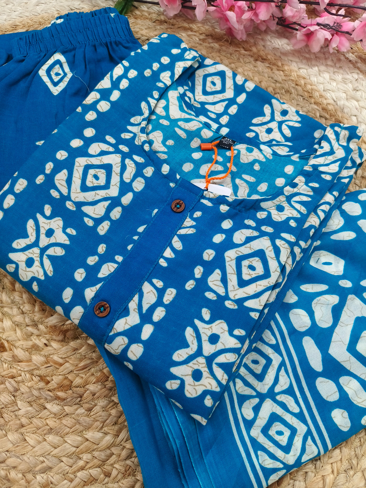 Blue  Cotton sets with duppatta