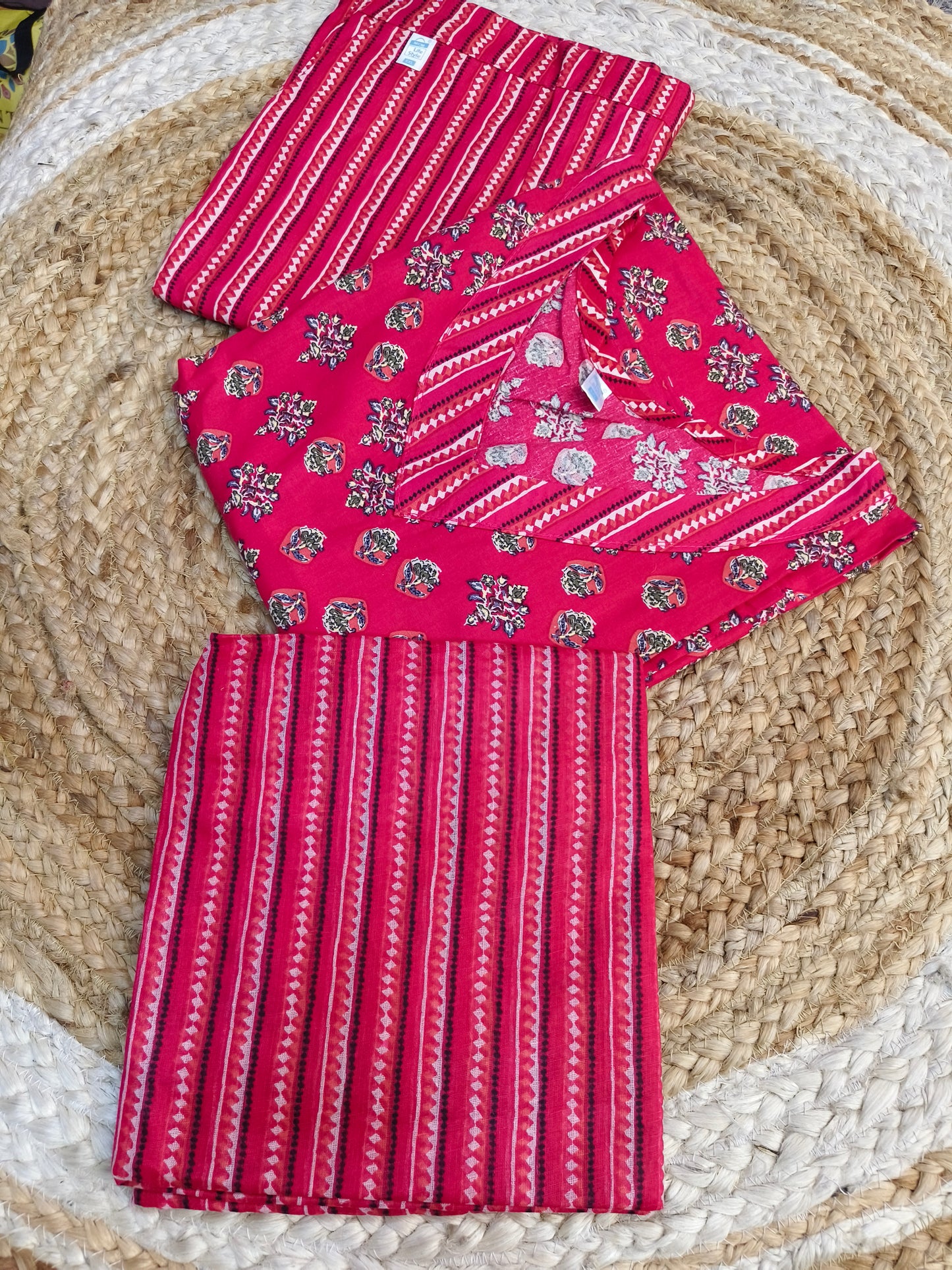 Pink pure cotton suits