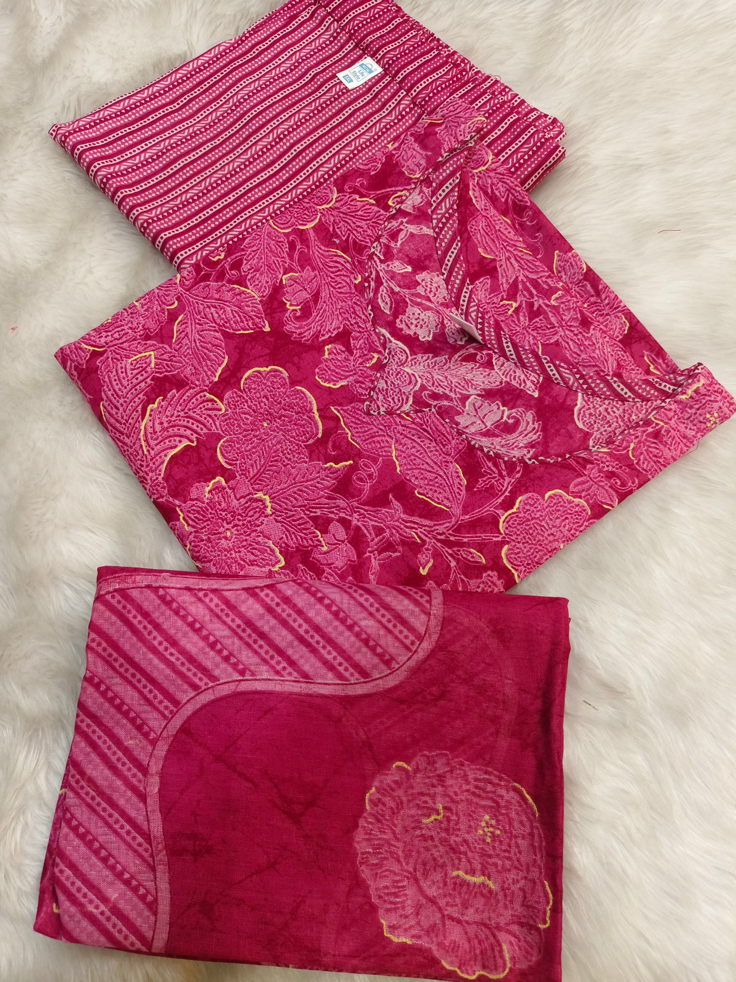 Pink pure cotton suits