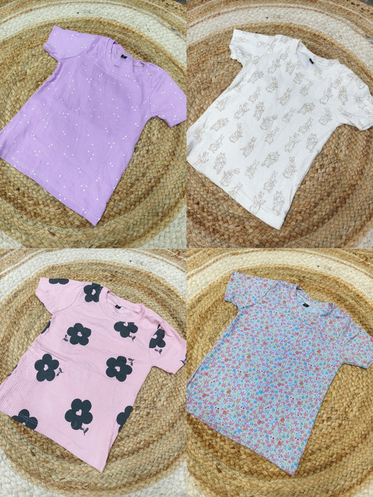 Kids Combo T shirt (4) size - L