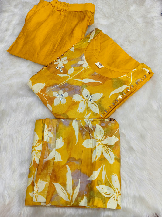Yellow designer salwar suit