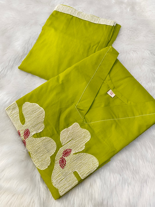 Green pure cotton cord set