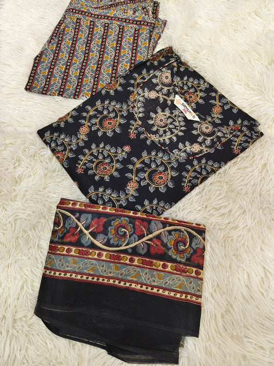 Black Pure Cotton sets with duppata