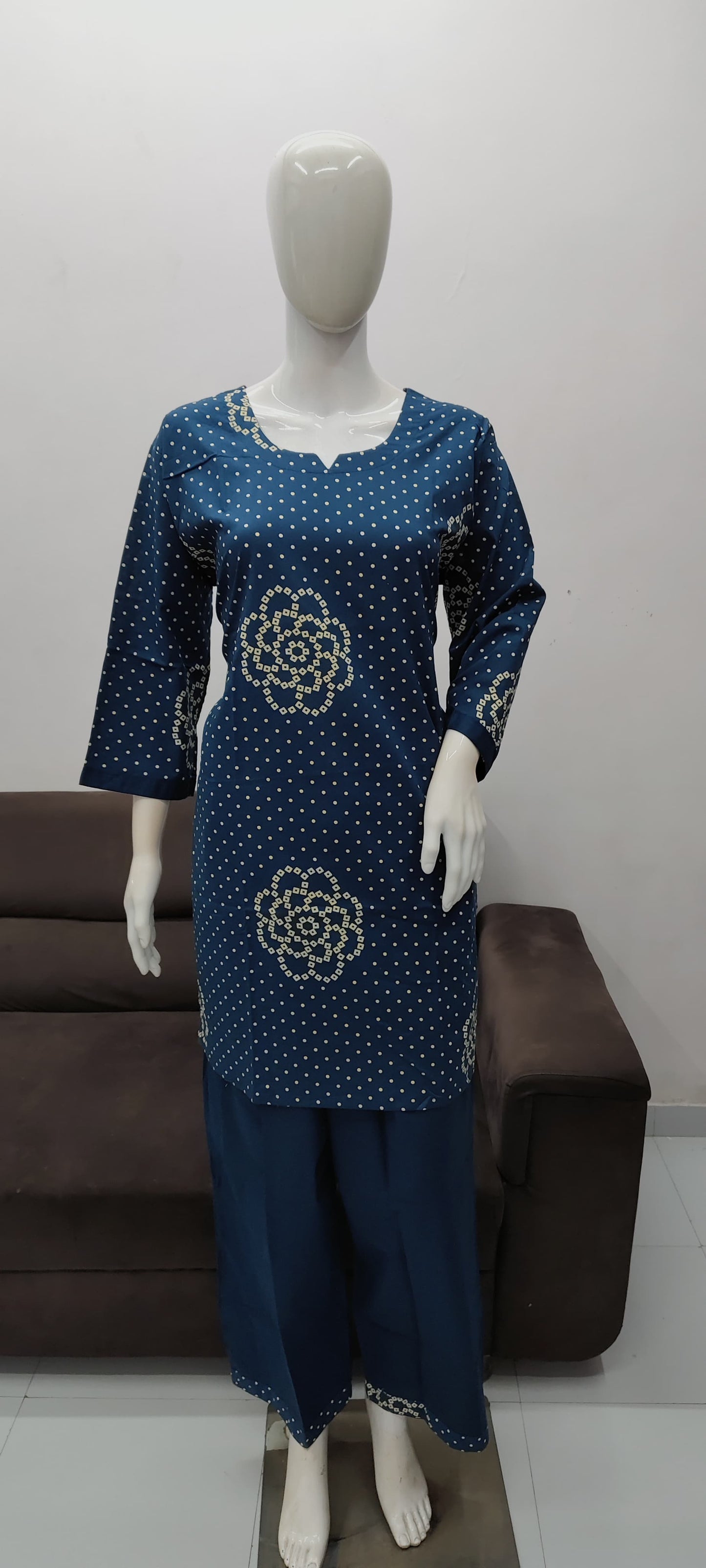 Peacock Blue cotton cord suits