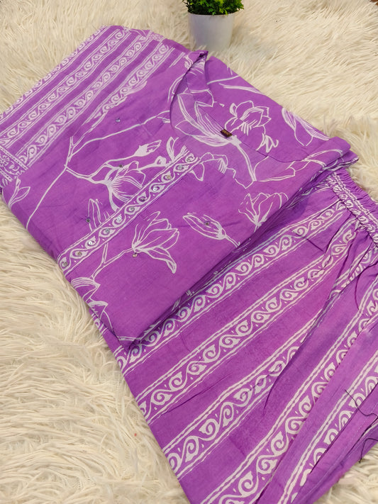 Lavander purecotton suits