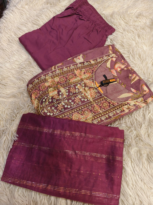 Wine Elegant Aline designer suits